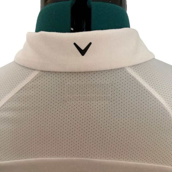 Callaway White and Black Trim Golf Polo- size M - Picture 5 of 8